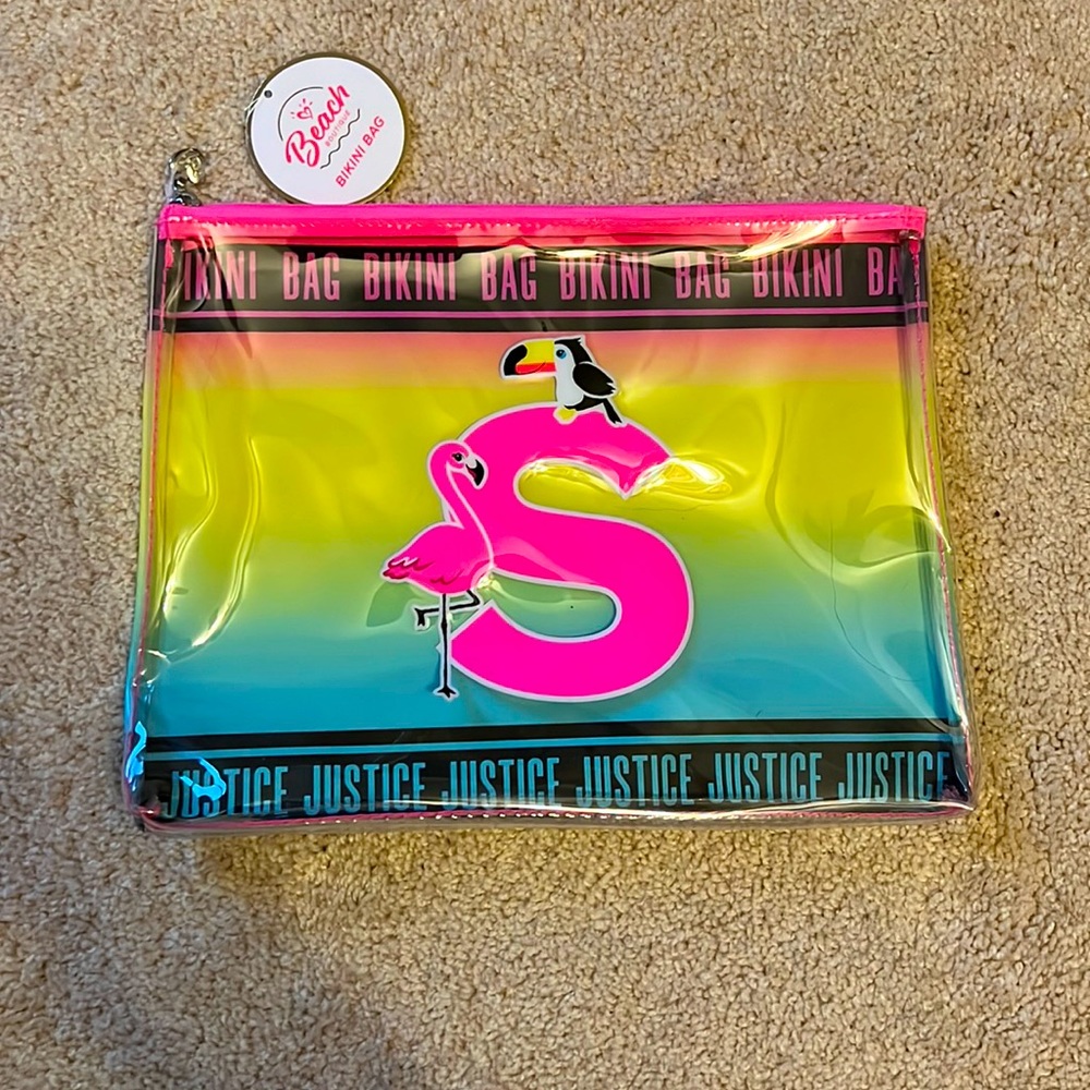 Justice beach bikini bag